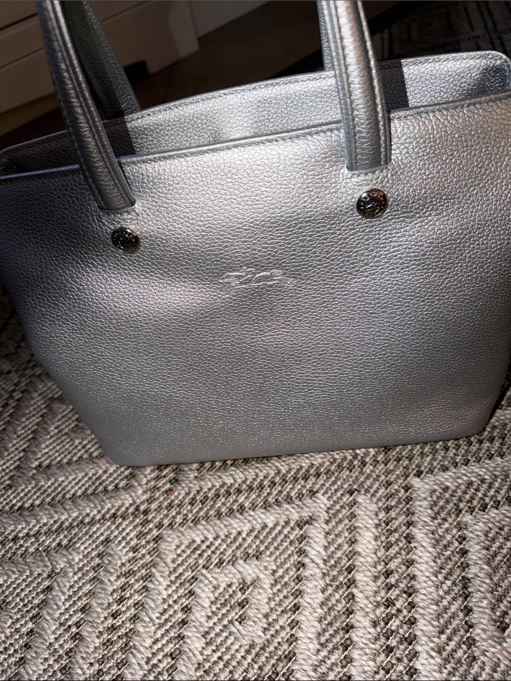 Metallic Silver Tote Bag - Elegant Everyday Carry
